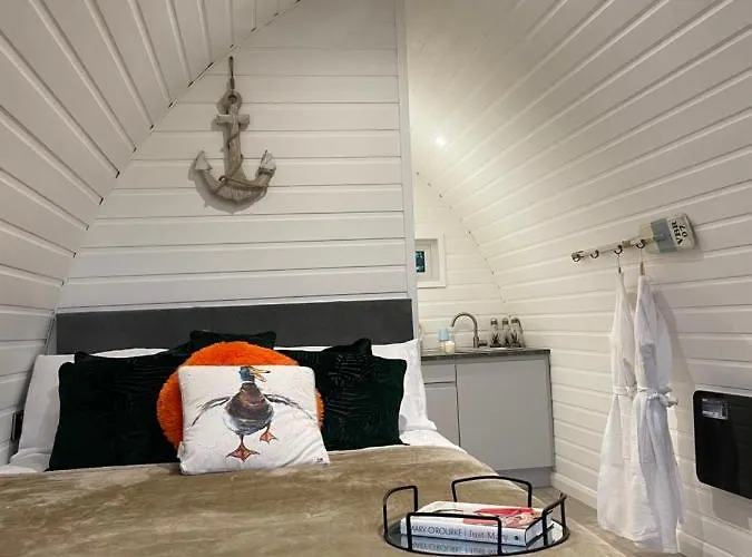 Paddock Pod - Sleeps 4 & Roofed Over Private Hot Tub & New Sauna Hotel cápsula *