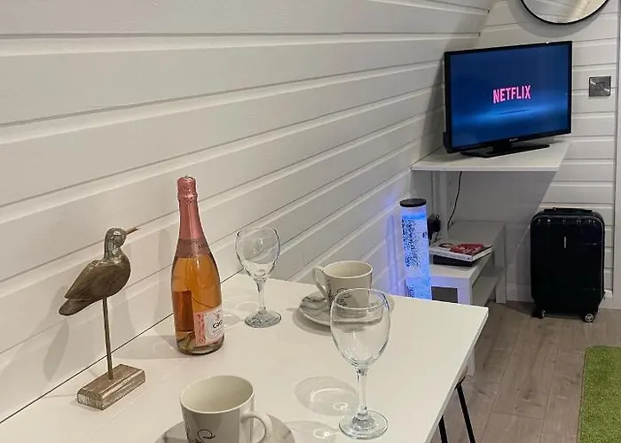 Paddock Pod - Sleeps 4 & Roofed Over Private Hot Tub & New Sauna * Burnfoot